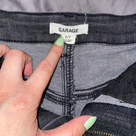 Garage - Dark Grey Denim Detailed Skirt - Picture 3 of 3